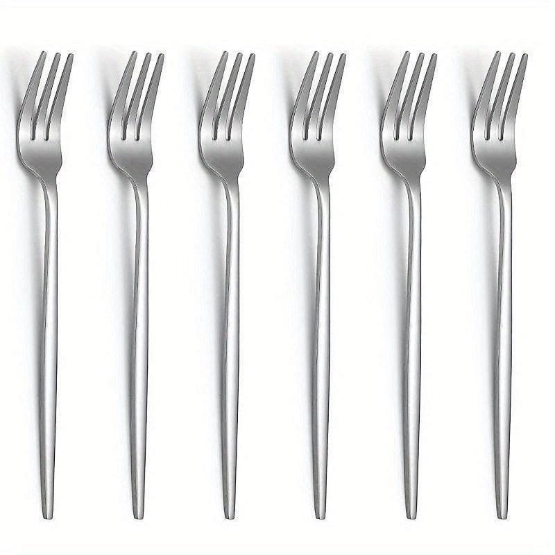 12pcs Fruit Forks Stainless Steel Salad Dessert Forks