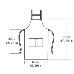 Chinese Style Cooking Apron Linen Canvas Apron Kitchen Apron