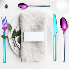16pcs Stainless Steel Dinnerware Set Mirror Polished Cutlery Flatware