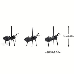 12Pcs Mini Ant Fruit Forks Plastic Cake Dessert Food Picks Party Tableware