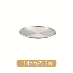 Stainless Steel 1pc Dinner Plate Round Dessert Tray
