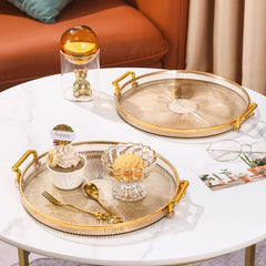 Light Food Tray with Handles for Serving Snacks and Breakfast