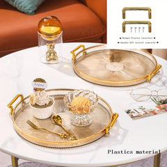 Light Food Tray with Handles for Serving Snacks and Breakfast