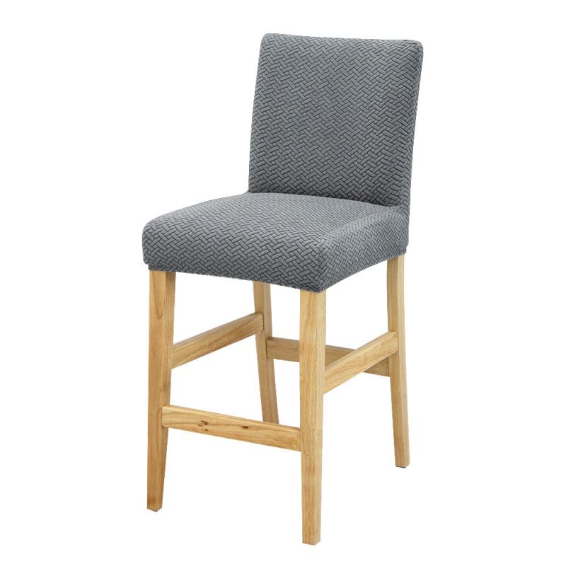 Knitted Chair Cover Non Slip Washable Dining Room Stool Slipcover