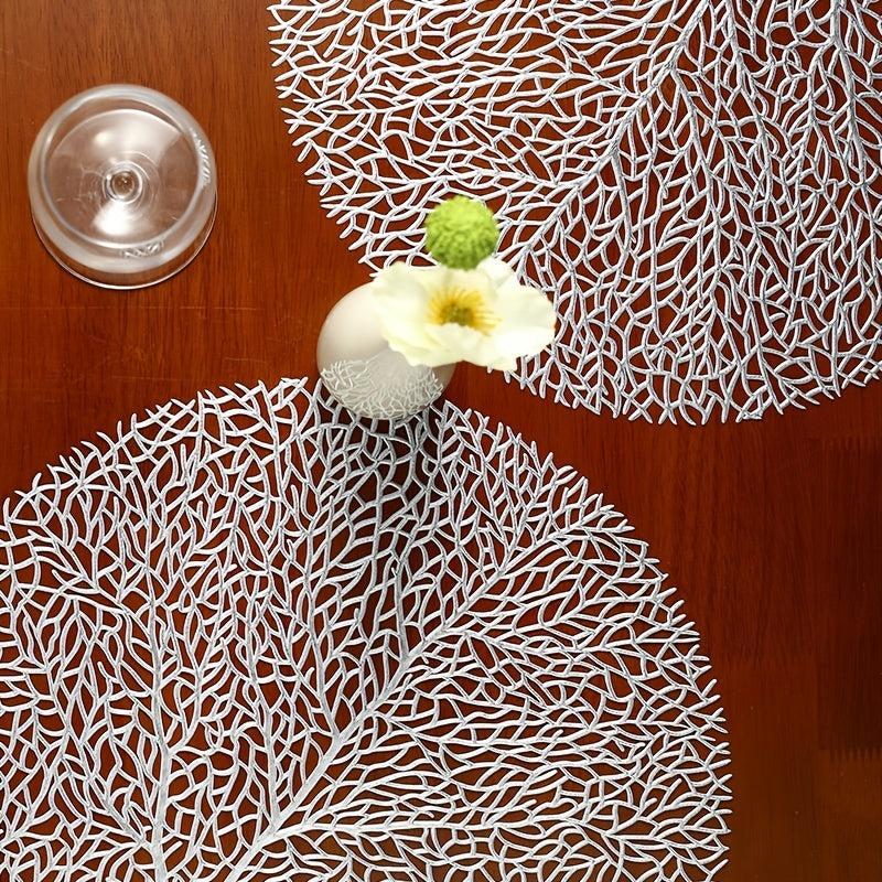 Tree Shaped Placemat for Dining Table Durable PVC Material