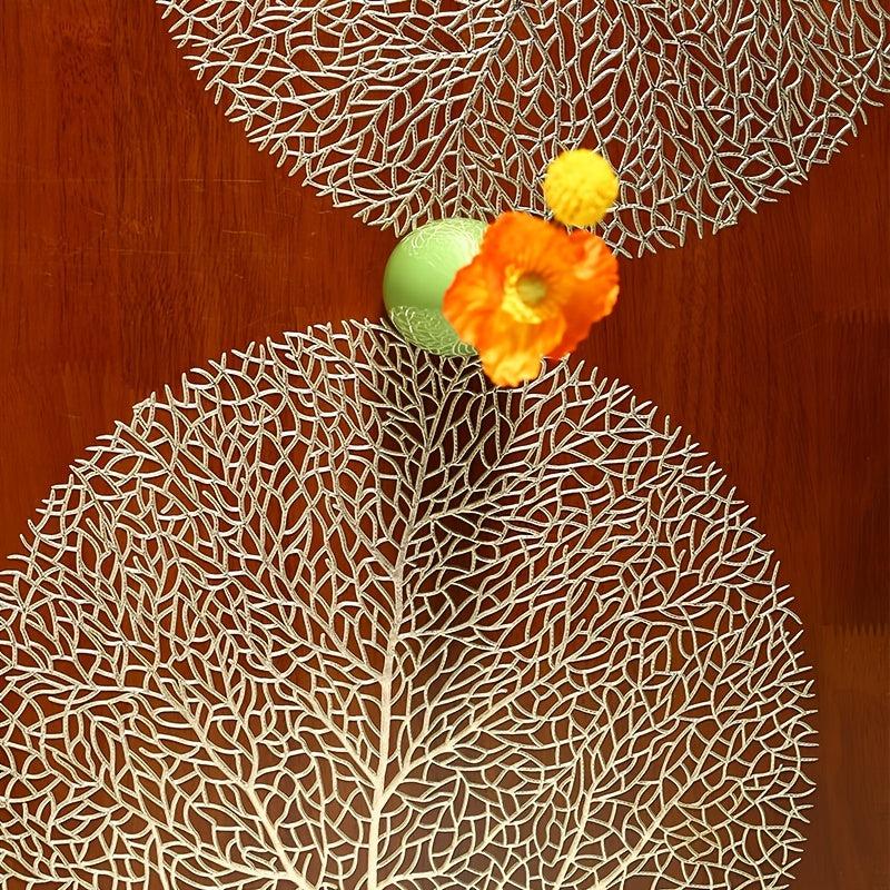 Tree Shaped Placemat for Dining Table Durable PVC Material