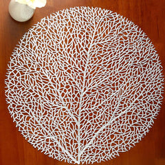 Tree Shaped Placemat for Dining Table Durable PVC Material