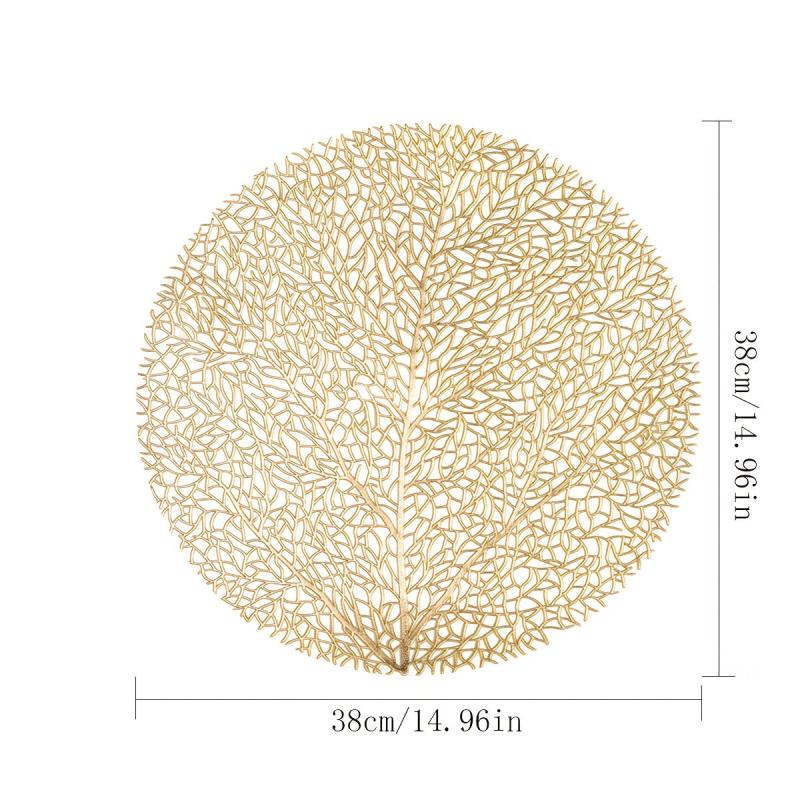 Tree Shaped Placemat for Dining Table Durable PVC Material