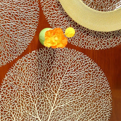 Tree Shaped Placemat for Dining Table Durable PVC Material