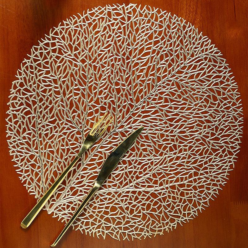 Tree Shaped Placemat for Dining Table Durable PVC Material