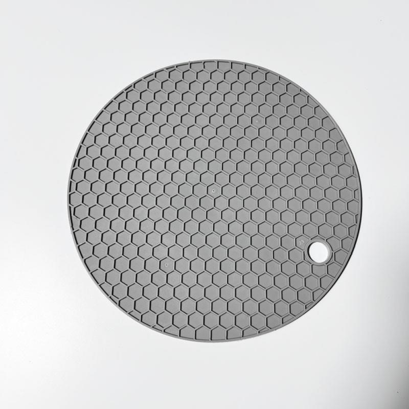 Round Honeycomb Silicone Potholder Trivets Mats Heat Insulation Pad
