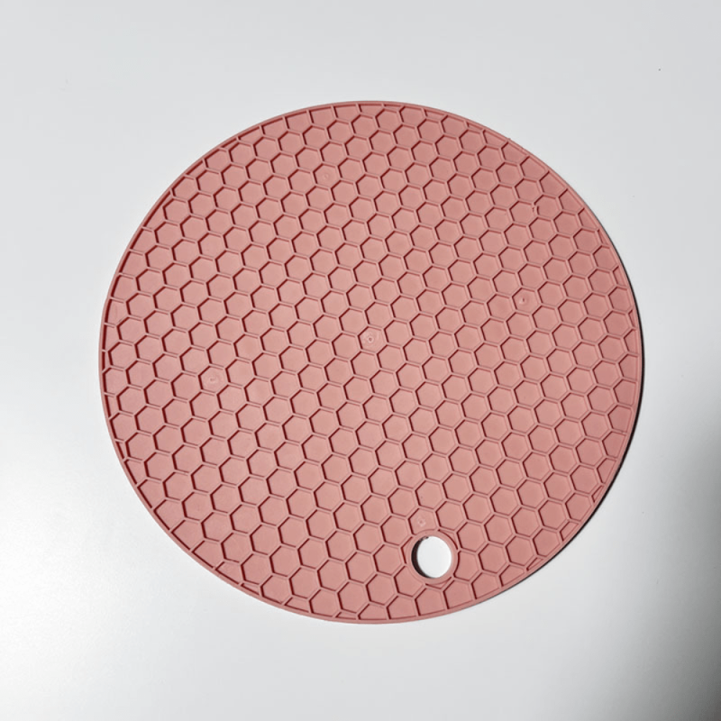 Round Honeycomb Silicone Potholder Trivets Mats Heat Insulation Pad