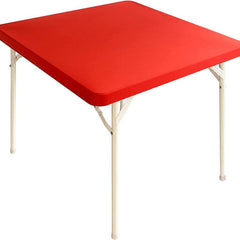 Stretchy Square Table Cover Spandex Tablecloth for Indoor Outdoor Dining Parties