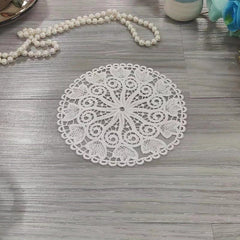 Light European Lace Placemat for Home Decor and Table Setting