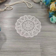 Light European Lace Placemat for Home Decor and Table Setting