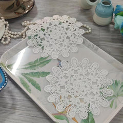 Light European Lace Placemat for Home Decor and Table Setting
