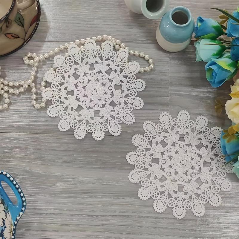 Light European Lace Placemat for Home Decor and Table Setting