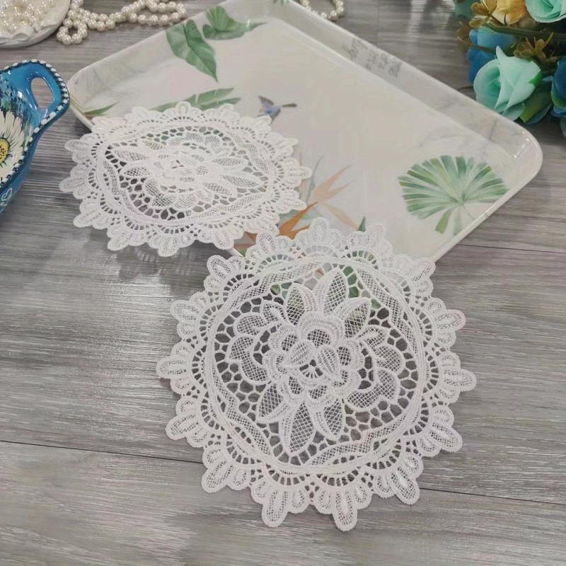 Light European Lace Placemat for Home Decor and Table Setting