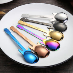 304 Stainless Steel Guitar Spoon - Perfect for Coffee Ice Cream and Desserts
