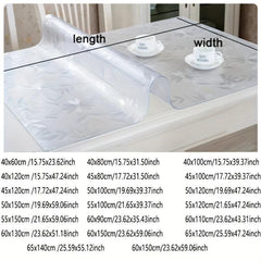 Polyester Table Protector Office Desk Mat Clear Plastic Cover