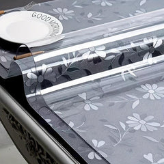 Polyester Table Protector Office Desk Mat Clear Plastic Cover