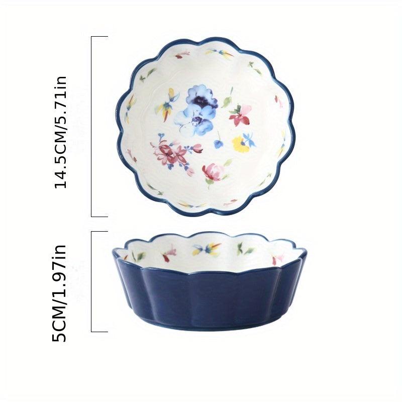 Japanese Ceramic Fruit Salad Bowl Strawberry Ice Cream Bowl