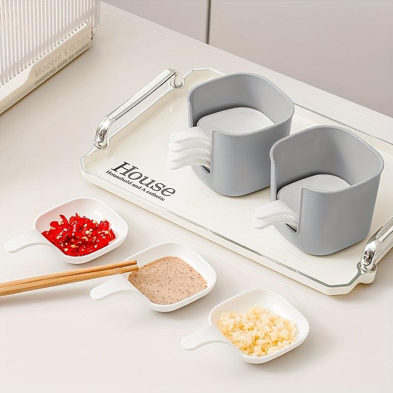 7pcs Sauce Dish Set Seasoning Cheese Bowl Snack Tomato Plate