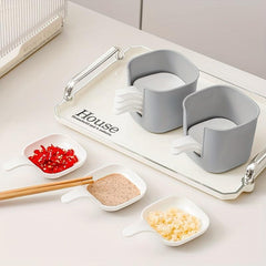 7pcs Sauce Dish Set Seasoning Cheese Bowl Snack Tomato Plate