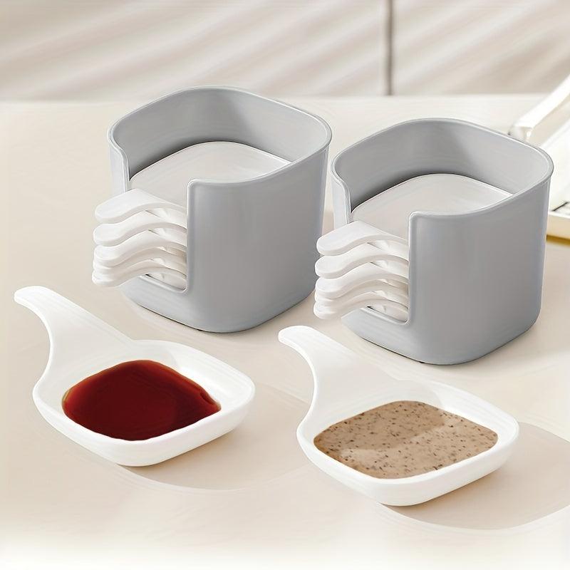 7pcs Sauce Dish Set Seasoning Cheese Bowl Snack Tomato Plate