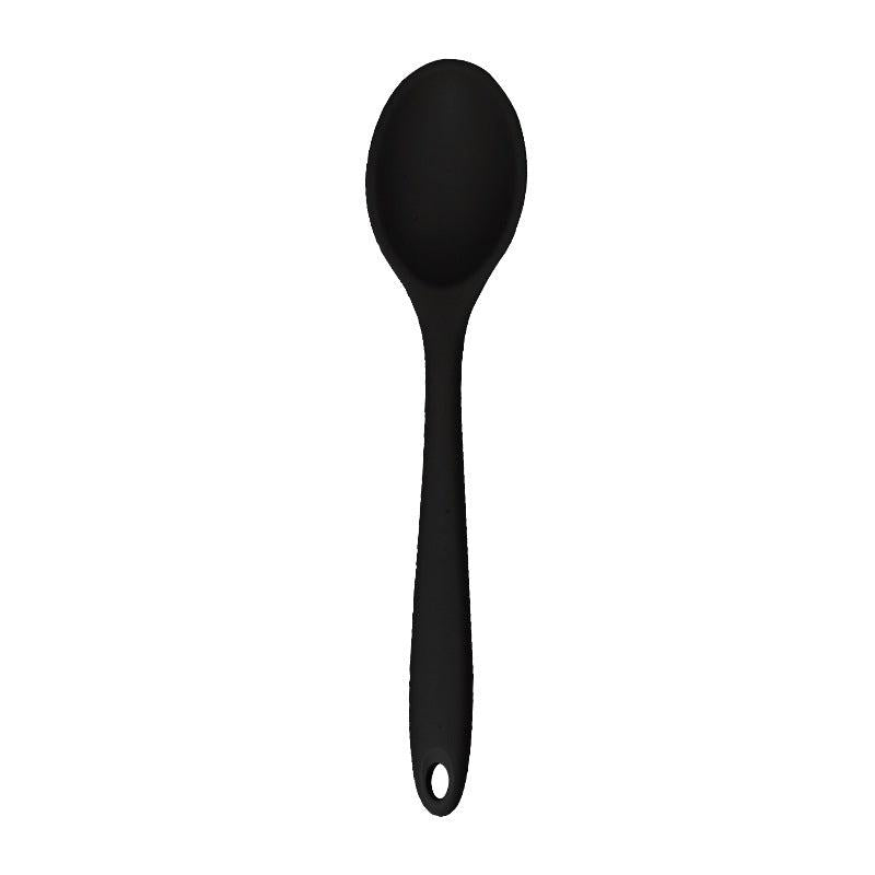 1pc Silicone Small Spoon High Temp Resistant Non-stick Soup Stirring Spoon