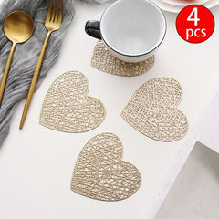 Heart Coasters and Table Mats for Weddings and Home Decor