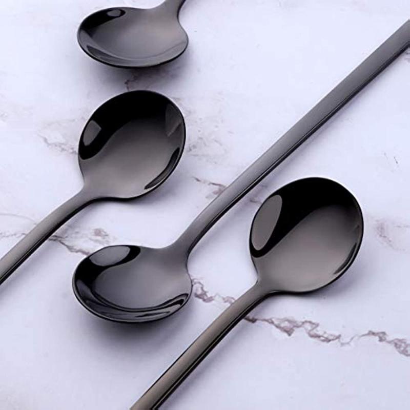 8pcs Stainless Steel Coffee Spoon Set for Espresso Tea Party Gift