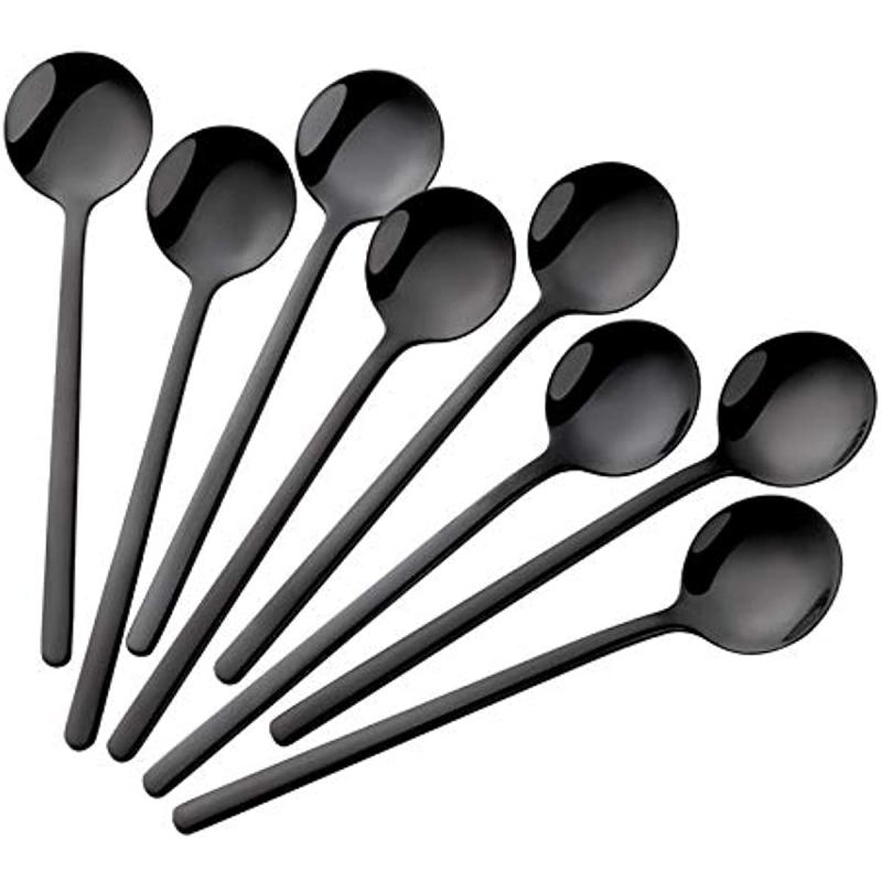 8pcs Stainless Steel Coffee Spoon Set for Espresso Tea Party Gift