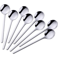 8pcs Stainless Steel Coffee Spoon Set for Espresso Tea Party Gift