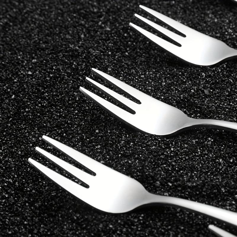 12pcs Fruit Forks Stainless Steel Dessert Forks Salad Forks for Party Buffet