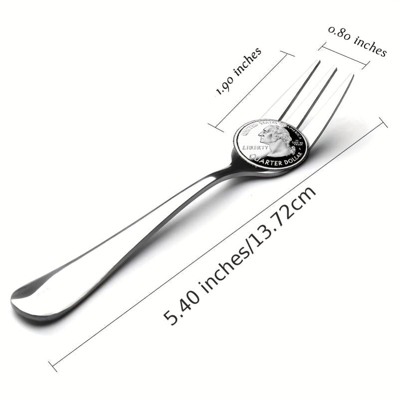 12pcs Fruit Forks Stainless Steel Dessert Forks Salad Forks for Party Buffet