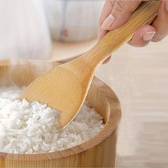 Bamboo Rice Paddle Stand Up Non-stick Rice Spoon
