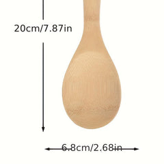 Bamboo Rice Paddle Stand Up Non-stick Rice Spoon