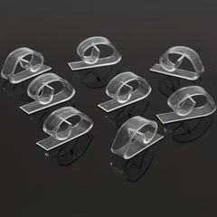 12pcs Clear Plastic Tablecloth Clips for Parties and Events