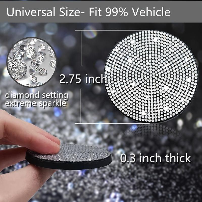Bling Car Cup Holder Coaster Anti Slip & Shockproof