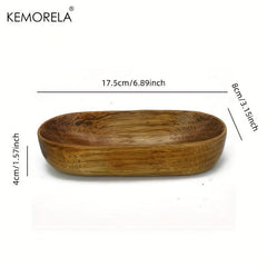 Japanese Dried Fruit Dish Natural Wood Tableware for Healthy Snacking