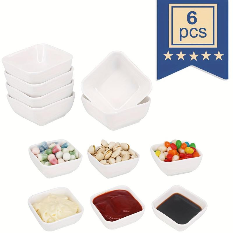 12 Pcs Ceramic Dip Bowls Set 3 Oz Condiments Server Dishes Mini Bowls