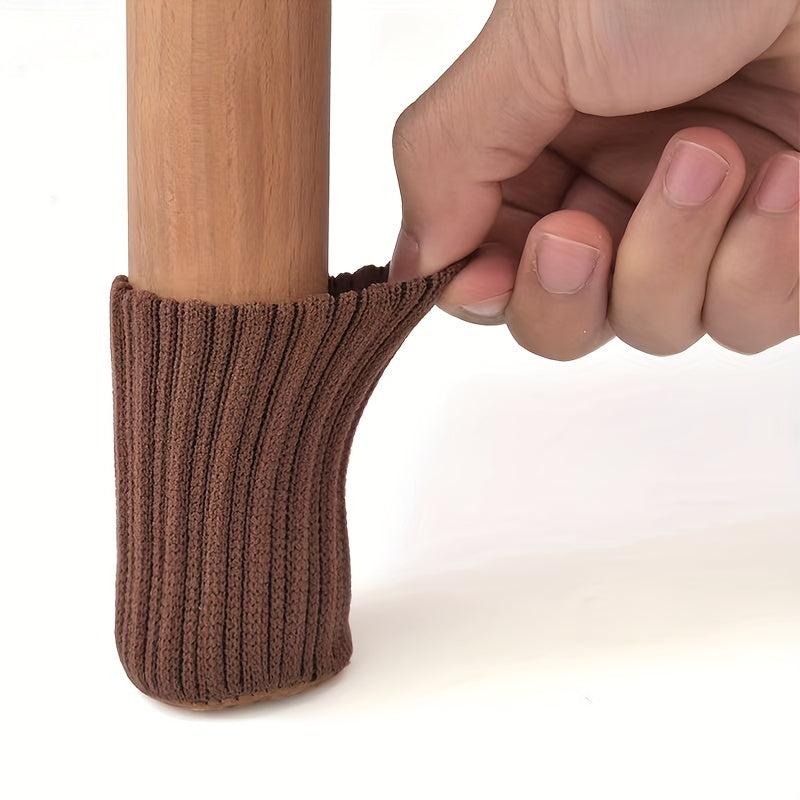 4pcs Wool Chair Foot Cover Wear-resistant Step Protection
