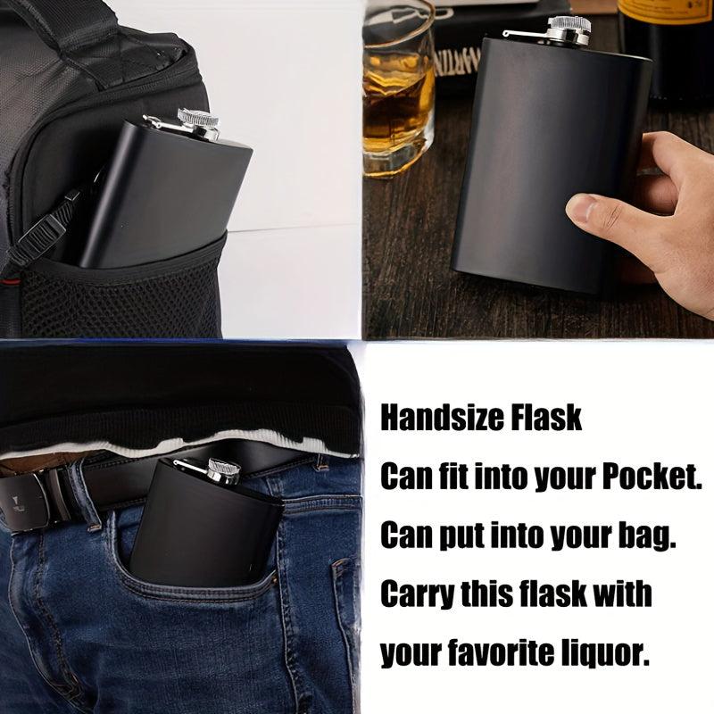 8oz Matte Hip Flask Stainless Steel Leak Proof Funnel Whiskey Flask Set