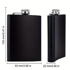 8oz Matte Hip Flask Stainless Steel Leak Proof Funnel Whiskey Flask Set