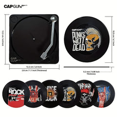 Vinyl Record Coasters Hip Hop Punk Rock Music Cup Coasters