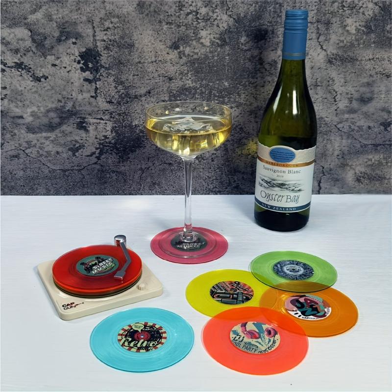 Vinyl Record Coasters Hip Hop Punk Rock Music Cup Coasters