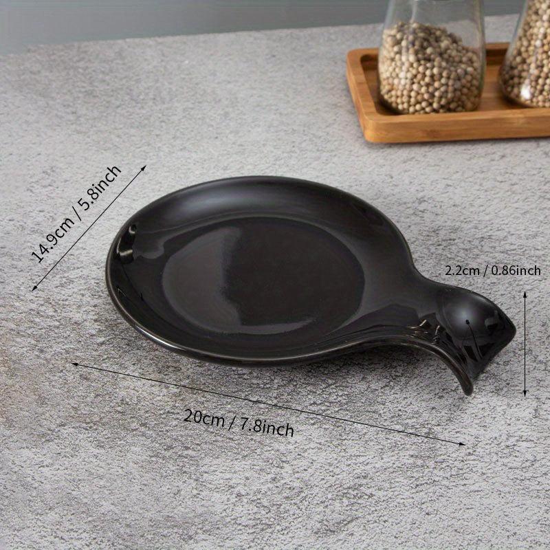 Ceramic Spoon Rest Ladle Holder for Stove Top