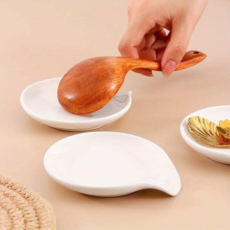 Ceramic Spoon Rest Ladle Holder for Stove Top