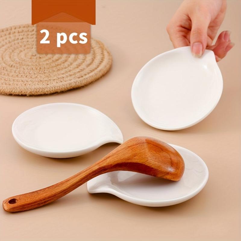 Ceramic Spoon Rest Ladle Holder for Stove Top